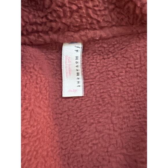 FP Movement Free People Hit the Slopes Fleece Jacket Rust Red Size XS - Picture 3 of 8